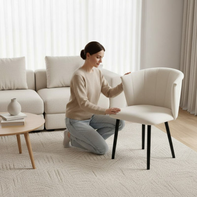 Silla de respaldo 6 silla asiento acolchado diseño sillas conjunto grupo comedor espera