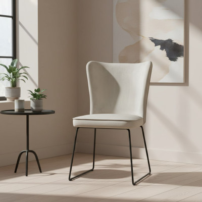 Silla 8x para salón comedor, silla tapizada de tela, juego de sillones nuevos.