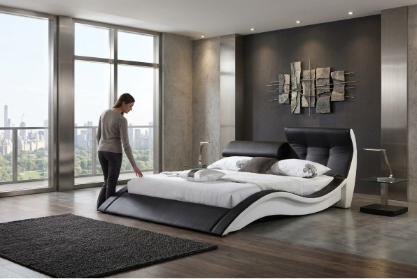 Cama multifuncional camas cama de matrimonio cama doble decoración cama tapizada dormitorio