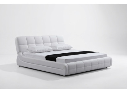 Cama moderna camas tapizadas doble matrimonio hotel lujo diseño en cuero