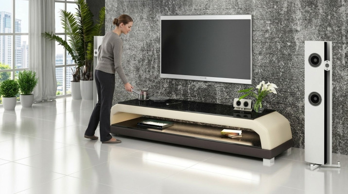 Mueble para TV, mesa de TV, armario de TV, colección decorativa moderna de sala de estar.