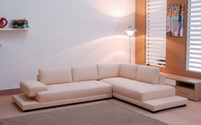 Sofá esquinero de cuero sofá sofá tapizado esquinero conjunto de sala de estar