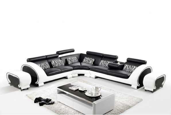 Sofá en forma de L, sofá esquinero, sofá de esquina, sala de estar tapizada conjunto de muebles
