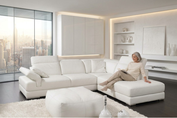Sofá conjunto de muebles seccional en forma de L sofá esquinero juego de sofás tapizado