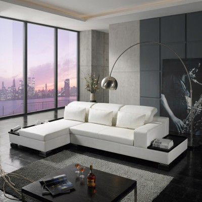 Sofá esquinero sofá en forma de L sofá conjunto de muebles de sala de estar acolchado sofá