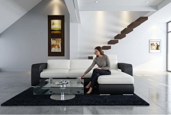 Sofá esquinero en forma de L, conjunto de sofá esquinero, conjunto de sofá esquinero, decorativo, sofá acolchado.