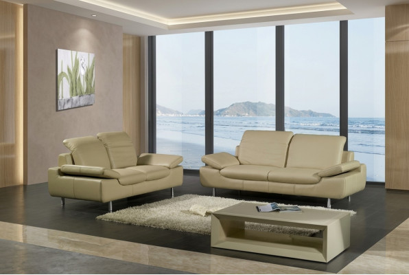 Sofá conjunto Sofá Sofá Sofá de cuero Asiento Acolchado Conjuntos Sofás 3 1 Asiento