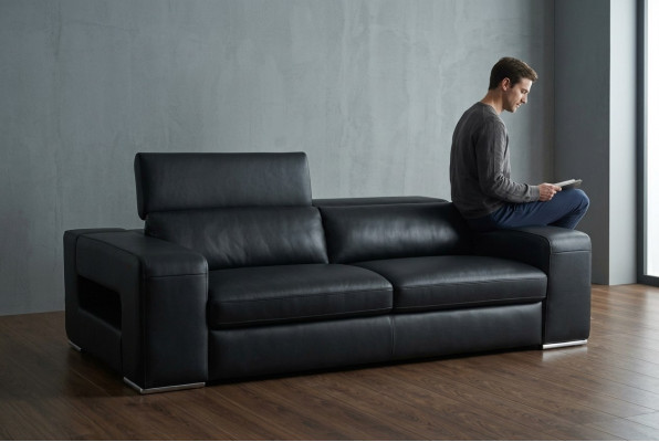 Sofá de diseño Sofás de cuero Tapizados Conjunto de 3 plazas 311 sofas