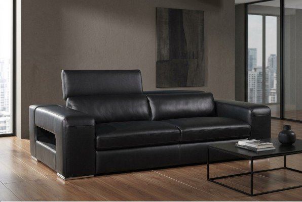 Sofá de diseño Sofás de cuero Tapizados Conjunto de 3 plazas 311 sofas