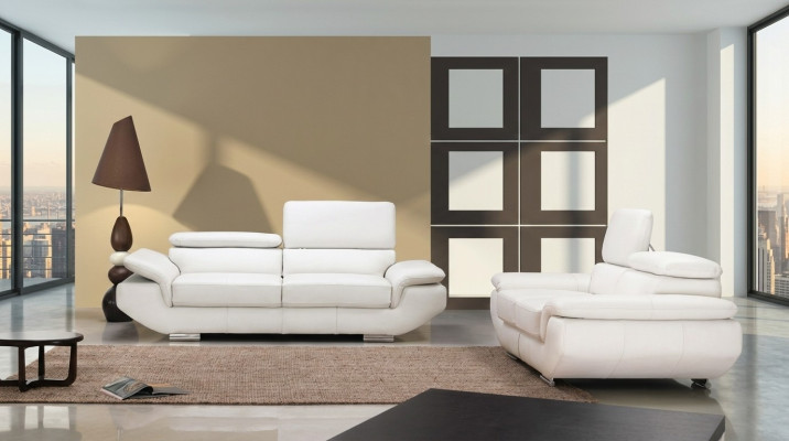 Muebles de lujo sofá conjunto de sofás de sofá de 3 + 2 sofás de cuero conjunto