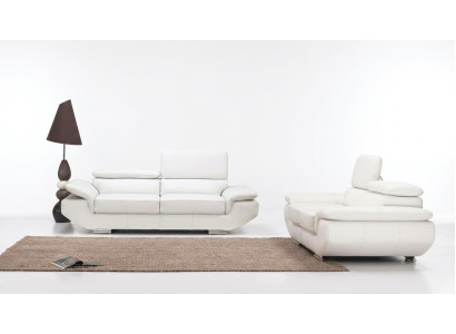 Muebles de lujo sofá conjunto de sofás de sofá de 3 + 2 sofás de cuero conjunto