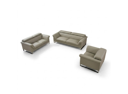 Grupo de sofás sofá de cuero sofá sofá conjunto de asientos sofá acolchado sofá de 3 piezas sillón