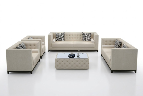 Sofá conjunto conjunto de diseño sofás tapizados sofás de cuero de 3 y 2 plazas.
