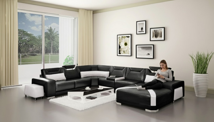 Salón en forma de U, sofá de esquina, conjunto de sofás de esquina, sofá esquinero, sofá, conjunto.