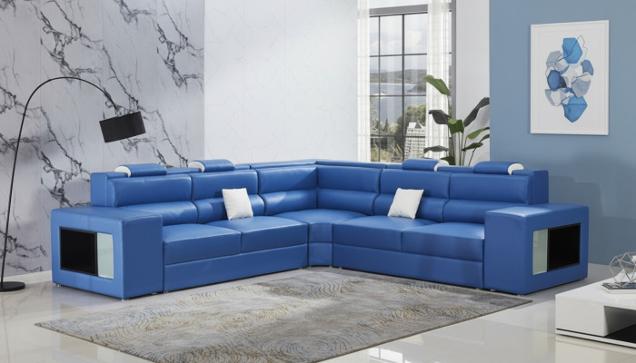 Conjunto de cojines Esquina Sofá Sofá de diseño Sofá de lujo Sofás de cuero Nuevo Sofá Asiento Esquina