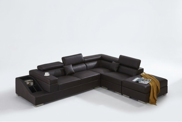 Moderno sofá en esquina con forma de L tapizado esquina sofá diseño sillas muebles.