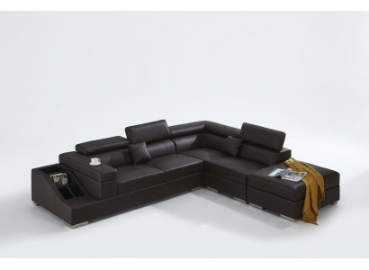 Moderno sofá en esquina con forma de L tapizado esquina sofá diseño sillas muebles.
