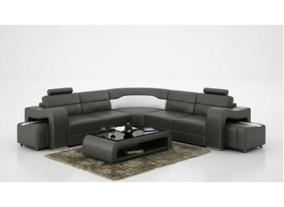 Sofá esquinero Sofá Sofá Acolchado Sofá de cuero Sofás esquineros Decoración de conjunto