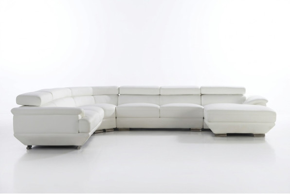 Sofá de esquina de diseño de cuero, sofá, sofá, acolchado, sofá de esquina, conjunto de asientos de sala de estar.