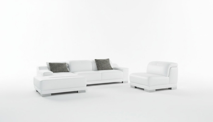 Moderno sofá esquinero en forma de L tapizado asiento esquina sofá + sillón sofá esquinero.
