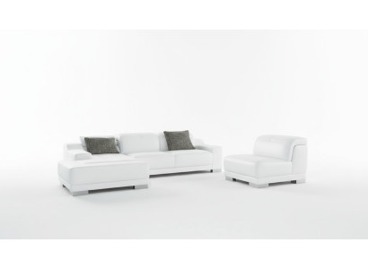 Moderno sofá esquinero en forma de L tapizado asiento esquina sofá + sillón sofá esquinero.