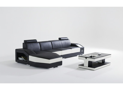 Cuero Sofá moderno Sofá de cuero Sofá de cuero Conjunto de sofás Muebles Sofá