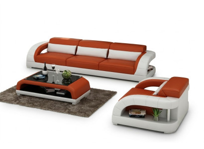 Sofá conjunto de sofá 3+1+1 Diseño de asientos tapizados sofás sofá moderno