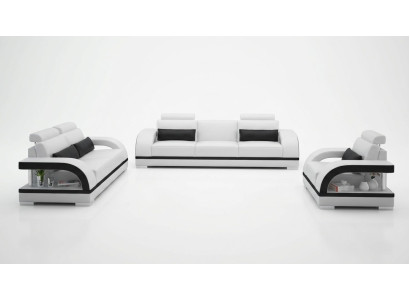 Conjunto de sofás de 3+2+1 plazas Moderno sofá de asientos almohadones.