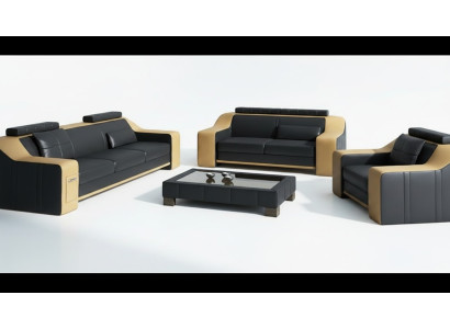 Sofá, set de sofás de 3 plazas y 2 plazas, diseño de sofá tapizado moderno.