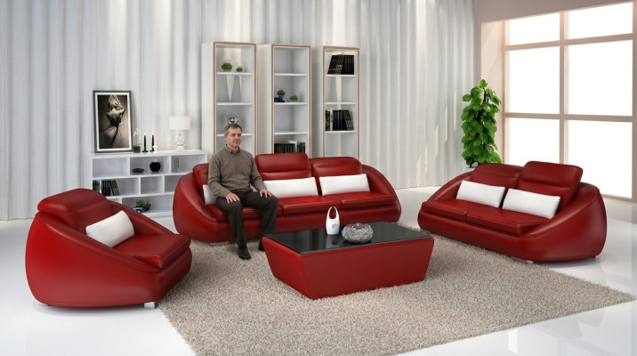 Conjunto de sofás de lujo 3+1+1 asientos salón muebles de diseño sofá sofá