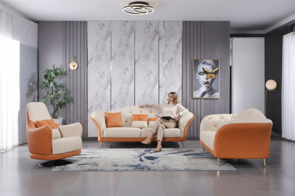 Muebles de lujo: juego de sofás, sofá, tapizado 3+2, conjuntos de asientos para la sala de estar.