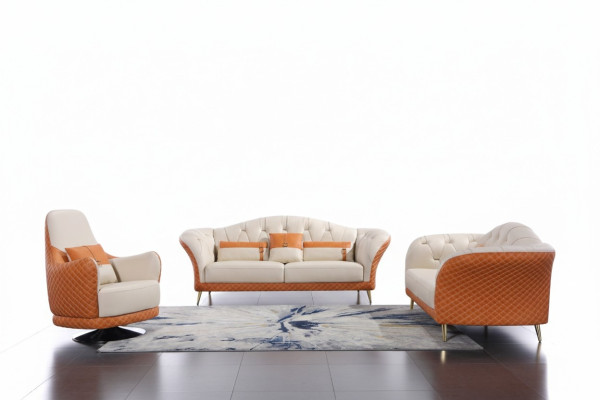 Muebles de lujo: juego de sofás, sofá, tapizado 3+2, conjuntos de asientos para la sala de estar.