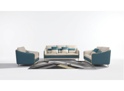 Conjunto de sofás de 3+2+1 plazas Sofá Asiento Sofá moderno Cojín de tapicería Sofá