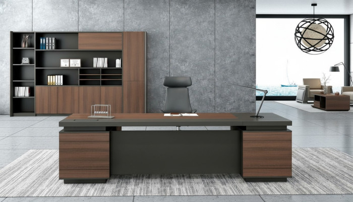 Mesa de chef Mesa de madera Escritorio de esquina Escritorio de oficina Mesa de trabajo Mobiliario de oficina