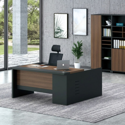 Escritorio de esquina, escritorio de oficina en casa grande, escritorios para directivos, muebles de escritorio.