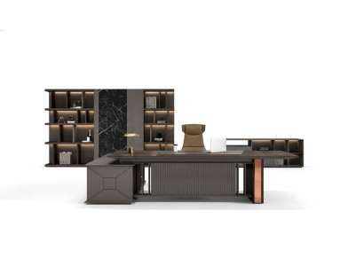 Escritorio de esquina Mobiliario de oficina Habitación del jefe Diseño de muebles para oficina Escritorios