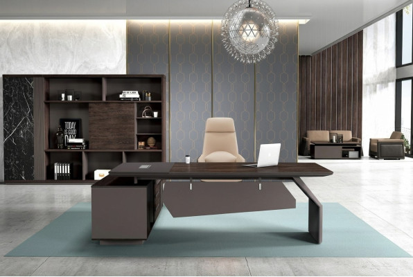Muebles de oficina conjunto de 2 piezas. Escritorio mesas Escritorio de jefe Armario archivador