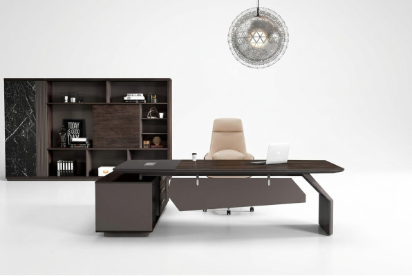 Muebles de oficina conjunto de 2 piezas. Escritorio mesas Escritorio de jefe Armario archivador