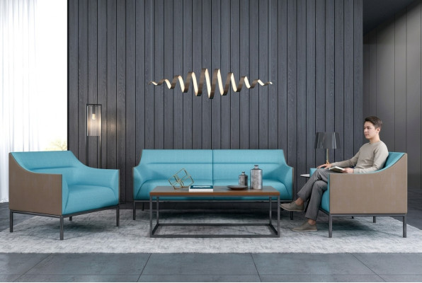 Sofá 3+1+1 asiento textil Sofás Sofá Tapizado Conjunto de Mobiliario de Salón A estrenar