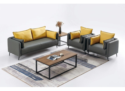 Sofá sofá tapizado conjunto de salón sofás de cuero sala de estar sofás conjunto sofás estilo oficina muebles