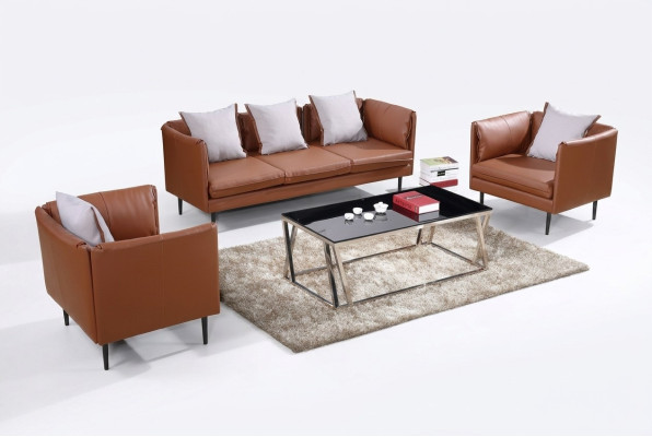 Sofá conjunto de sofá sofá acolchado asiento sofás 3+1+1 Muebles de oficina mobiliario
