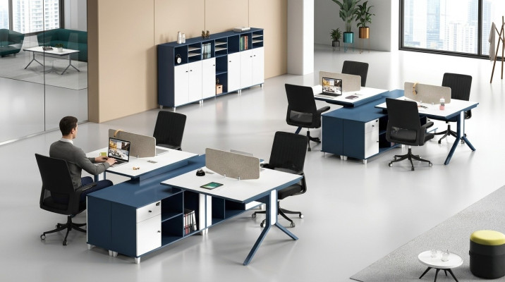 Centro de llamadas 2 puestos de trabajo Escritorio Muebles de oficina Equipamiento y mobiliario