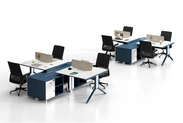 Centro de llamadas 2 puestos de trabajo Escritorio Muebles de oficina Equipamiento y mobiliario