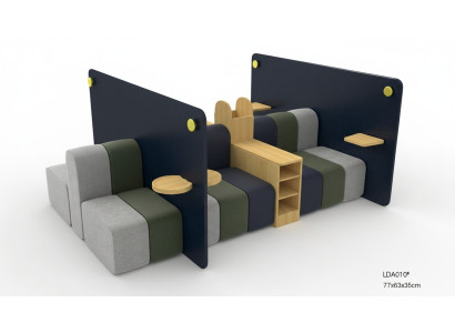 Sala de espera Muebles Conjunto de asientos Hotel Oficina Despacho Práctica Equipamiento Textil Nuevo