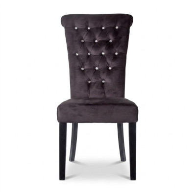 Chesterfield silla de diseño tapizada en madera silla sillas club de lujo tela