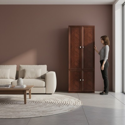 Vitrina vitrinas armario de vidrio estantería de sala de estar estantería de madera sistema de armarios estantes