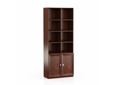 Armario Estantería Armarios Diseñador Sala de estar Oficina Decoración Madera Sistema Muebles
