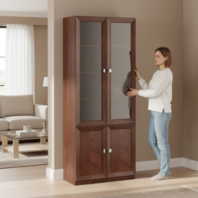 Armario Armario de madera Librero Cómoda Oficina Sistema de pared Estante Muebles Armarios