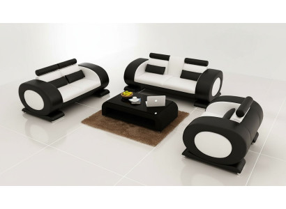 Juego de sofá de cuero conjunto de sofás sofá sofá cojines sofá 3 piezas sillón asiento