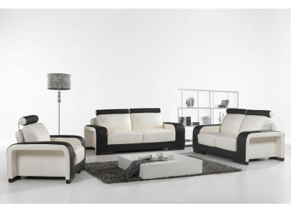 Diseño de sofá conjunto de sofás tapizados 3 plazas Juegos de muebles de cuero